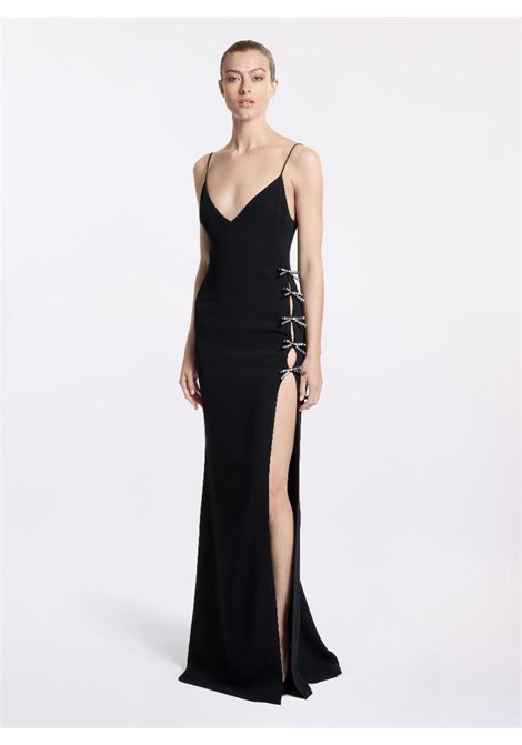 Abito lungo con spacco in nero Elie Saab - donna ELIE SAAB | D0533AR25CD008BLK